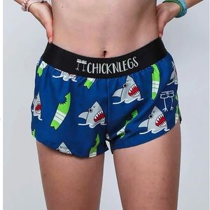 Women's Blue Sharks 1.5" Split Shorts